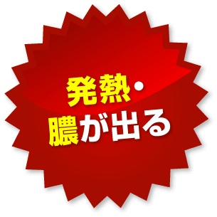 発熱・膿が出る